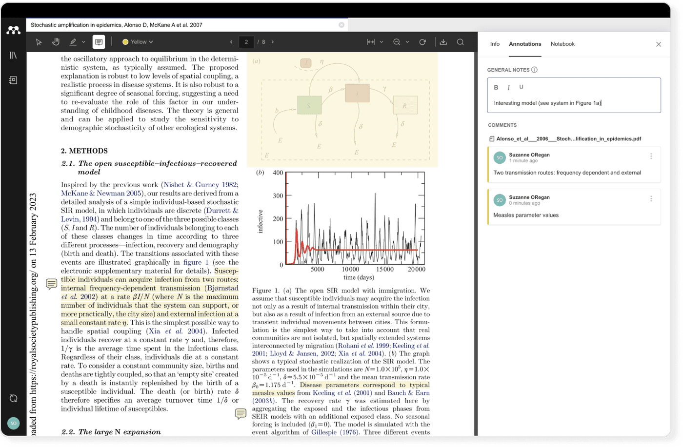 Mendeley annotations